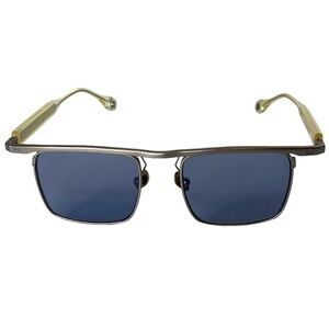 ETUDES STUDIO Karma Blue Lens Matte Silver Framed Sunglasses